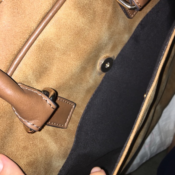 Parfois Suede Laptop / Work Bag - Picture 3 of 8